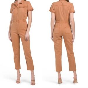 YFB Burnt Orange Cargo Jumpsuit